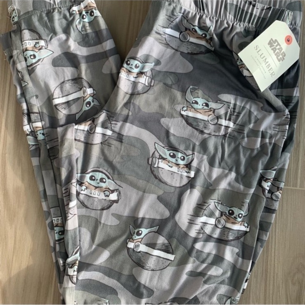 Munki Munki Star Wars Baby Yoda Camo Sleepwear